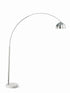 Krester Arched Floor Lamp Brushed Steel/Chrome - 901199 - Bien Home Furniture & Electronics