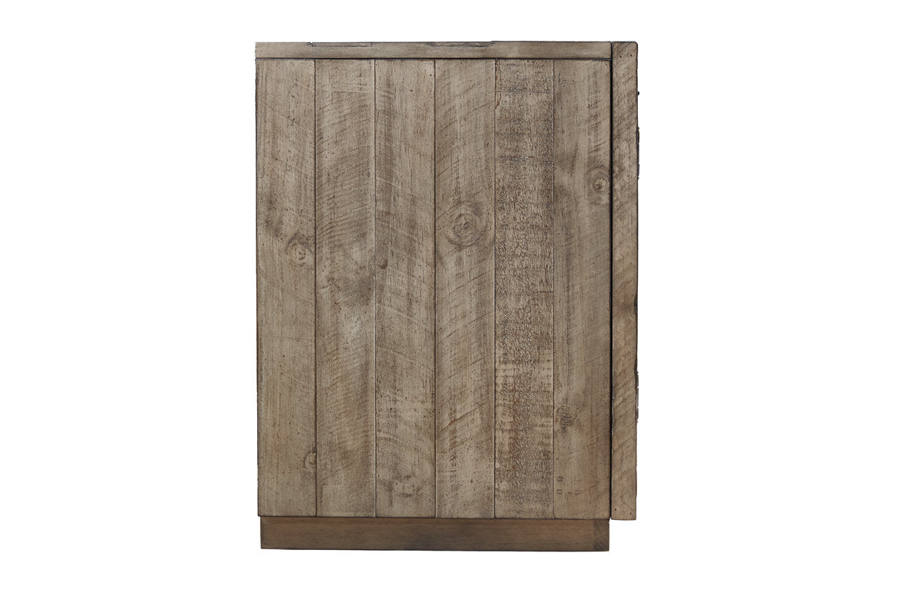 Krystanza Weathered Gray TV Stand with Electric Fireplace - SET | W100-22 | W760-78 - Bien Home Furniture & Electronics