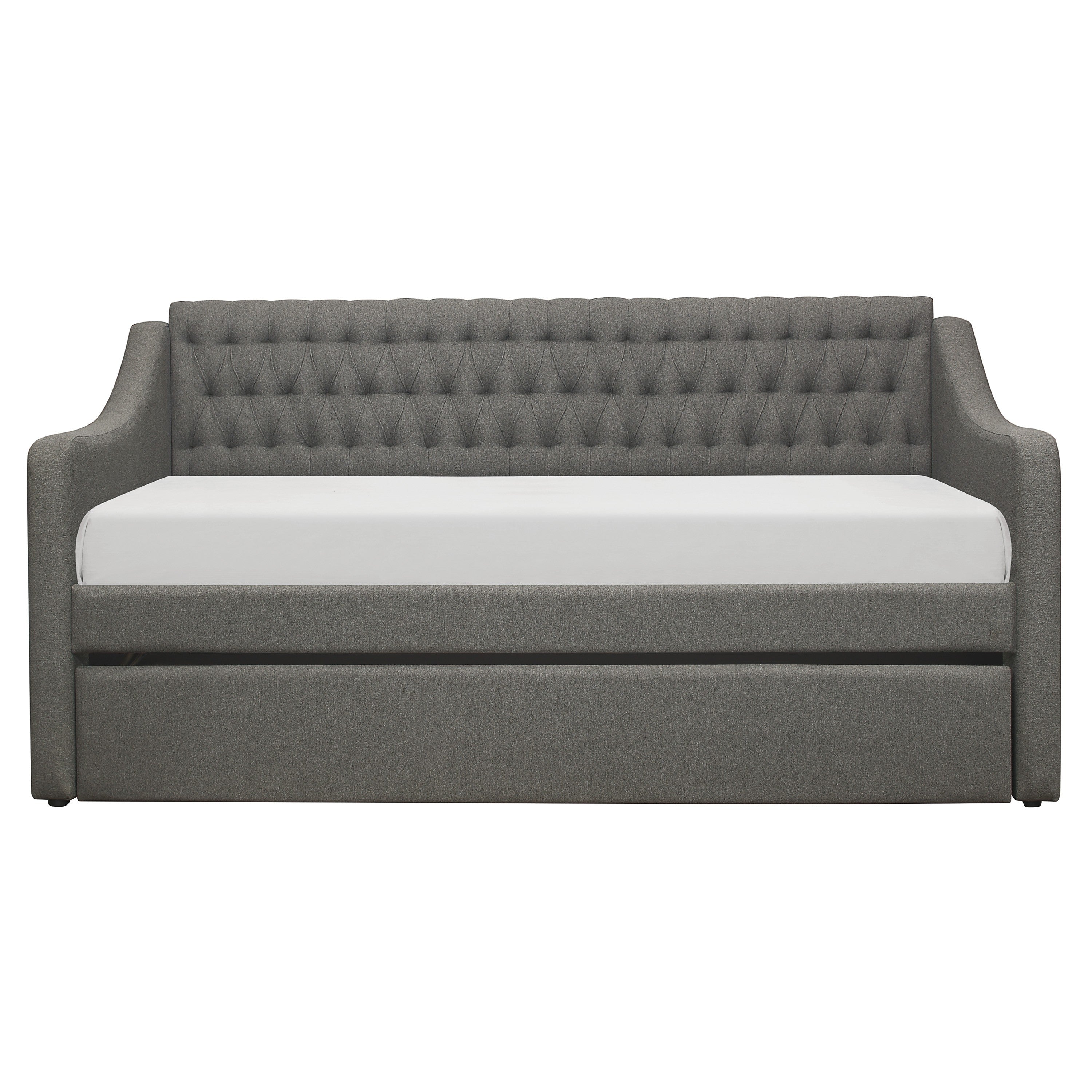 Labelle Gray Twin Daybed with Trundle - SET | 4866DG-A | 4866DG-B - Bien Home Furniture &amp; Electronics