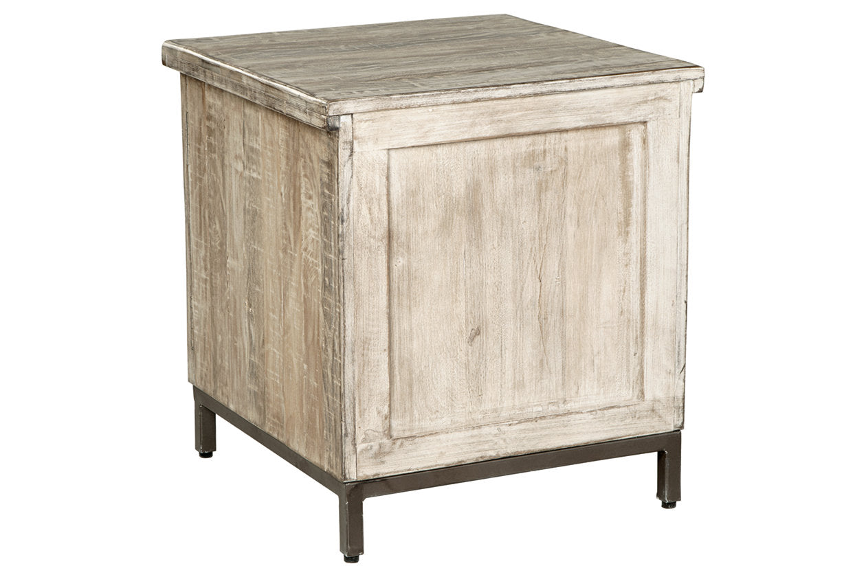 Laddford Whitewash Accent Cabinet - A4000506 - Bien Home Furniture & Electronics