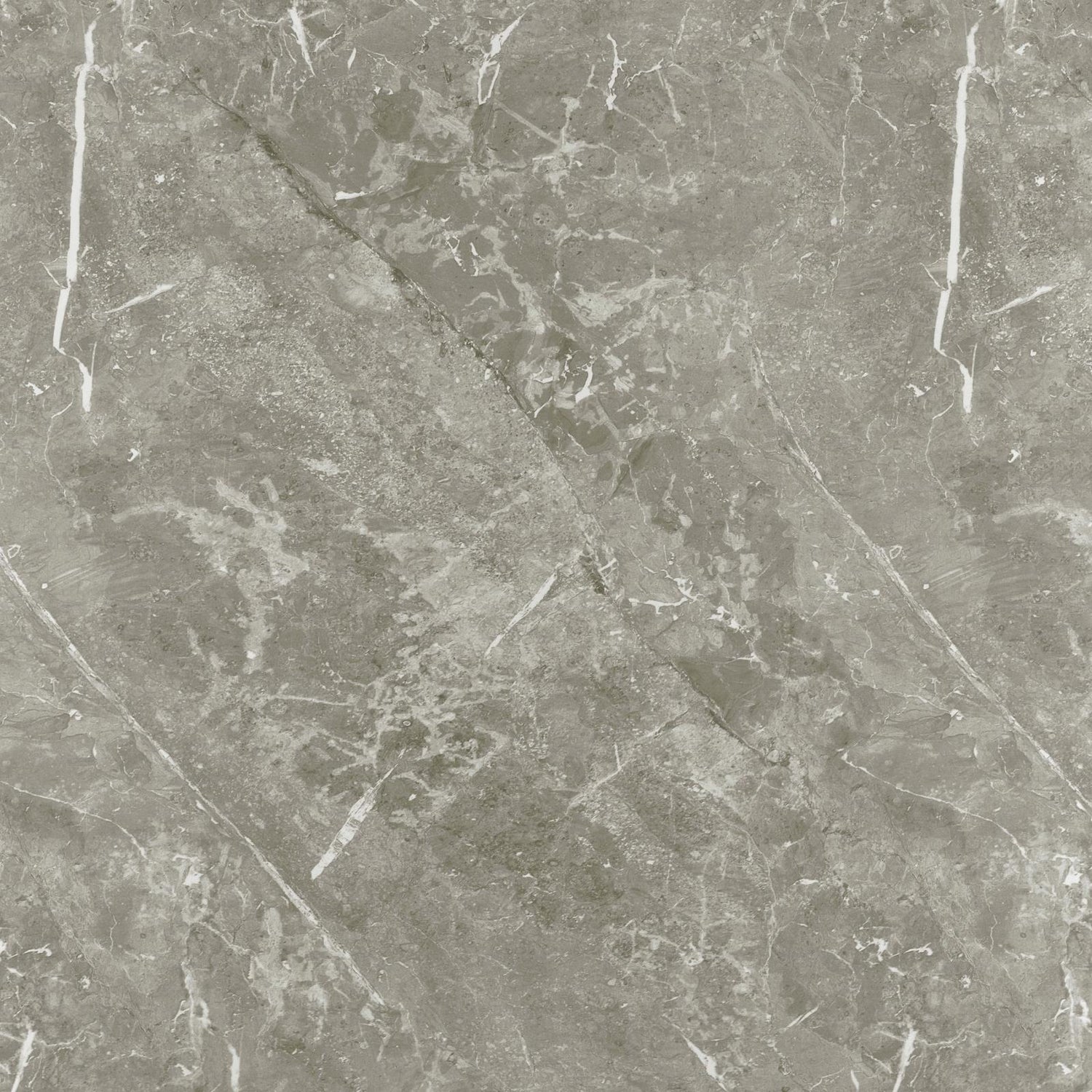 Lainey Faux Marble Round Top End Table Gray/Gunmetal - 736027 - Bien Home Furniture & Electronics