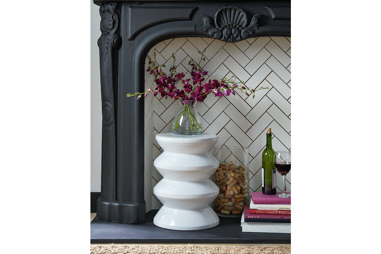 Lakiness White Stool - A3000617 - Bien Home Furniture & Electronics