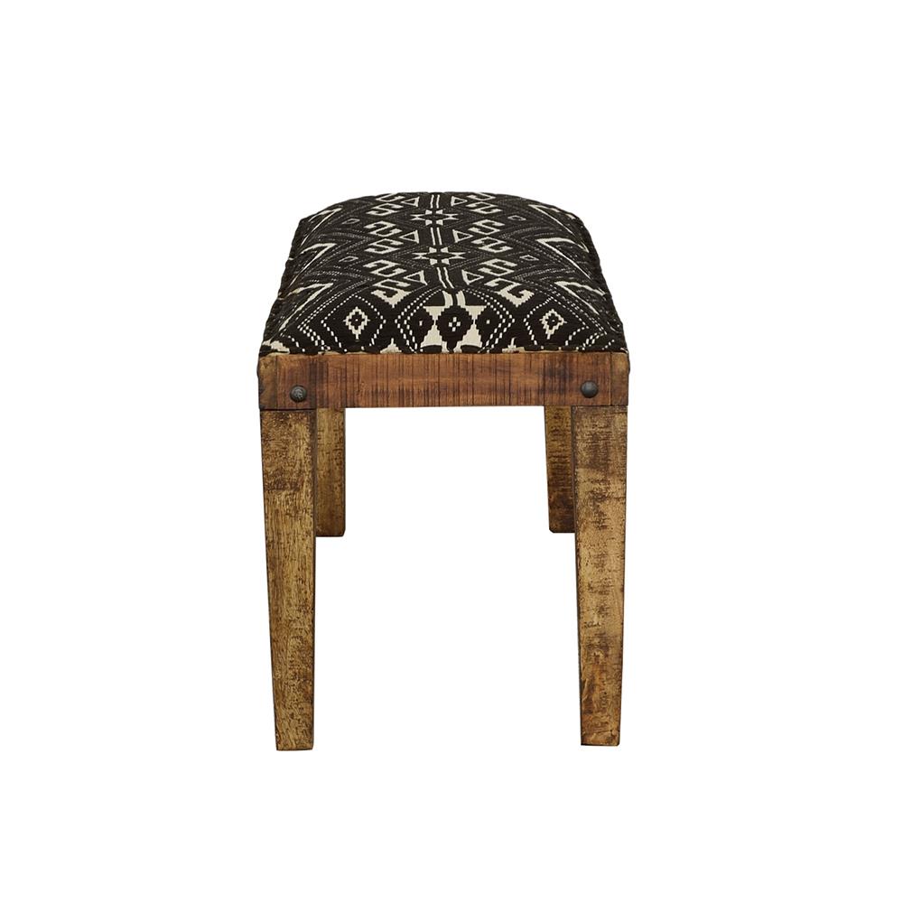 Lamont Natural/Navy Rectangular Upholstered Bench - 910177 - Bien Home Furniture & Electronics