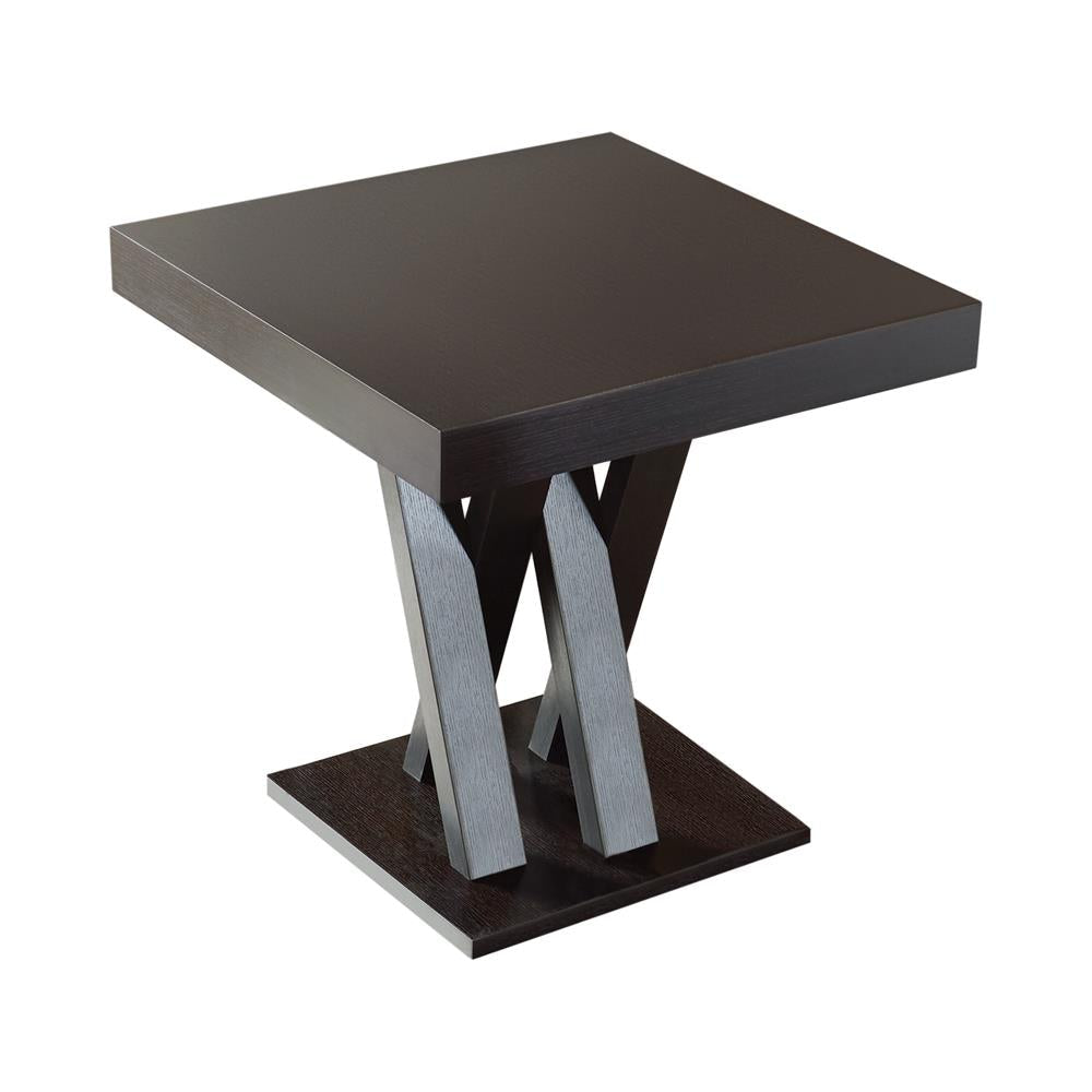 Lampton Cappuccino Square Counter Height Table - 100523 - Bien Home Furniture &amp; Electronics