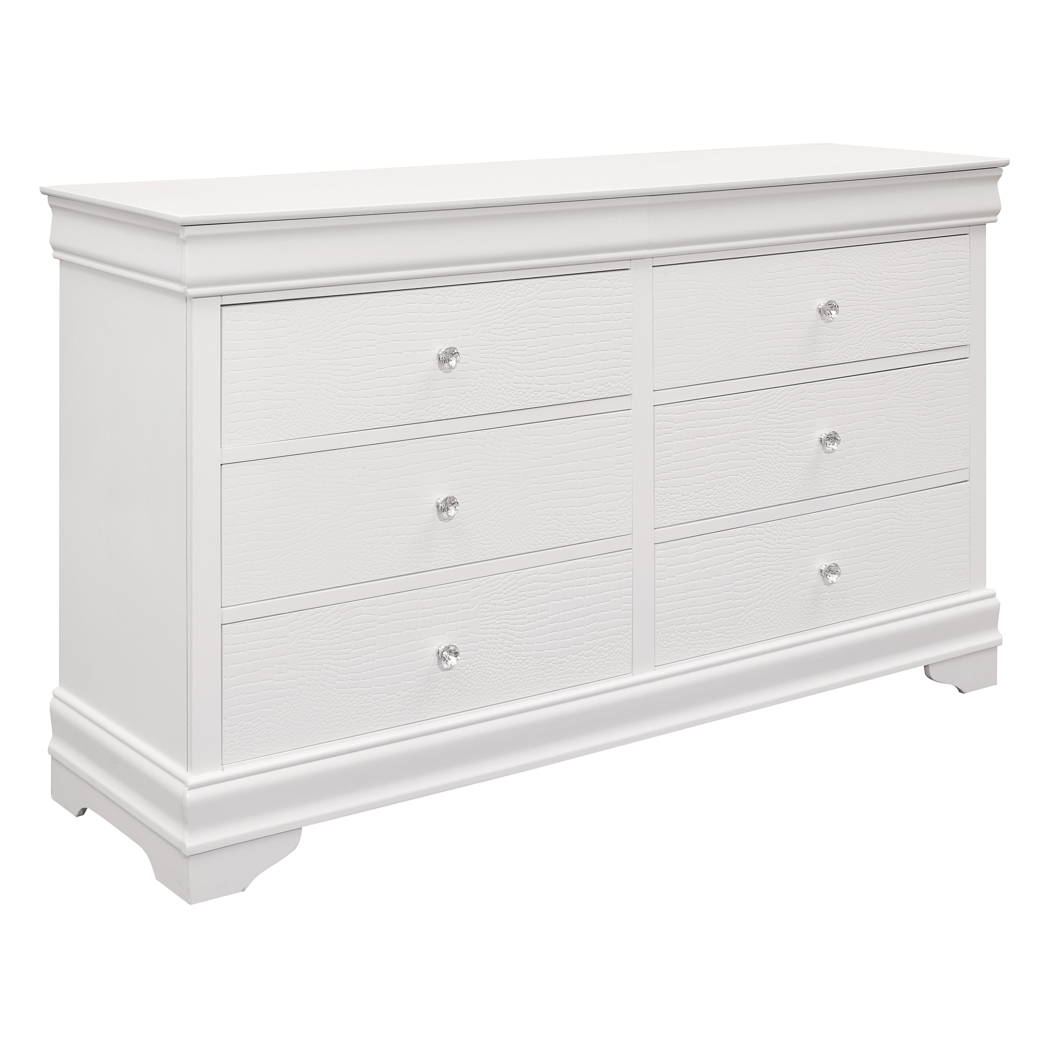 Lana White LED Upholstered Panel Youth Bedroom Set - SET | 1556WT-1 | 1556WF-3 | 1556W-4 | 1556W-9 - Bien Home Furniture & Electronics