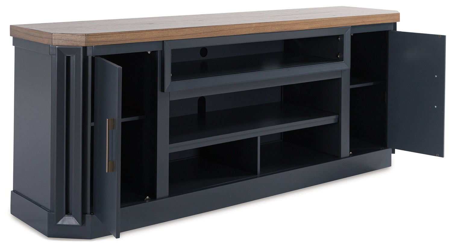 LANDOCKEN Brown/Blue 83" TV Stand - W402-68 - Bien Home Furniture & Electronics