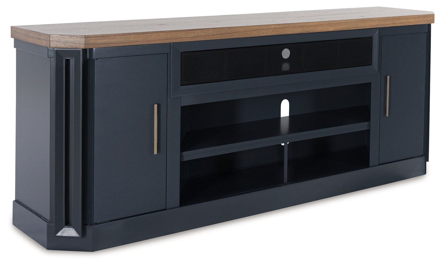 LANDOCKEN Brown/Blue 83" TV Stand - W402-68 - Bien Home Furniture & Electronics
