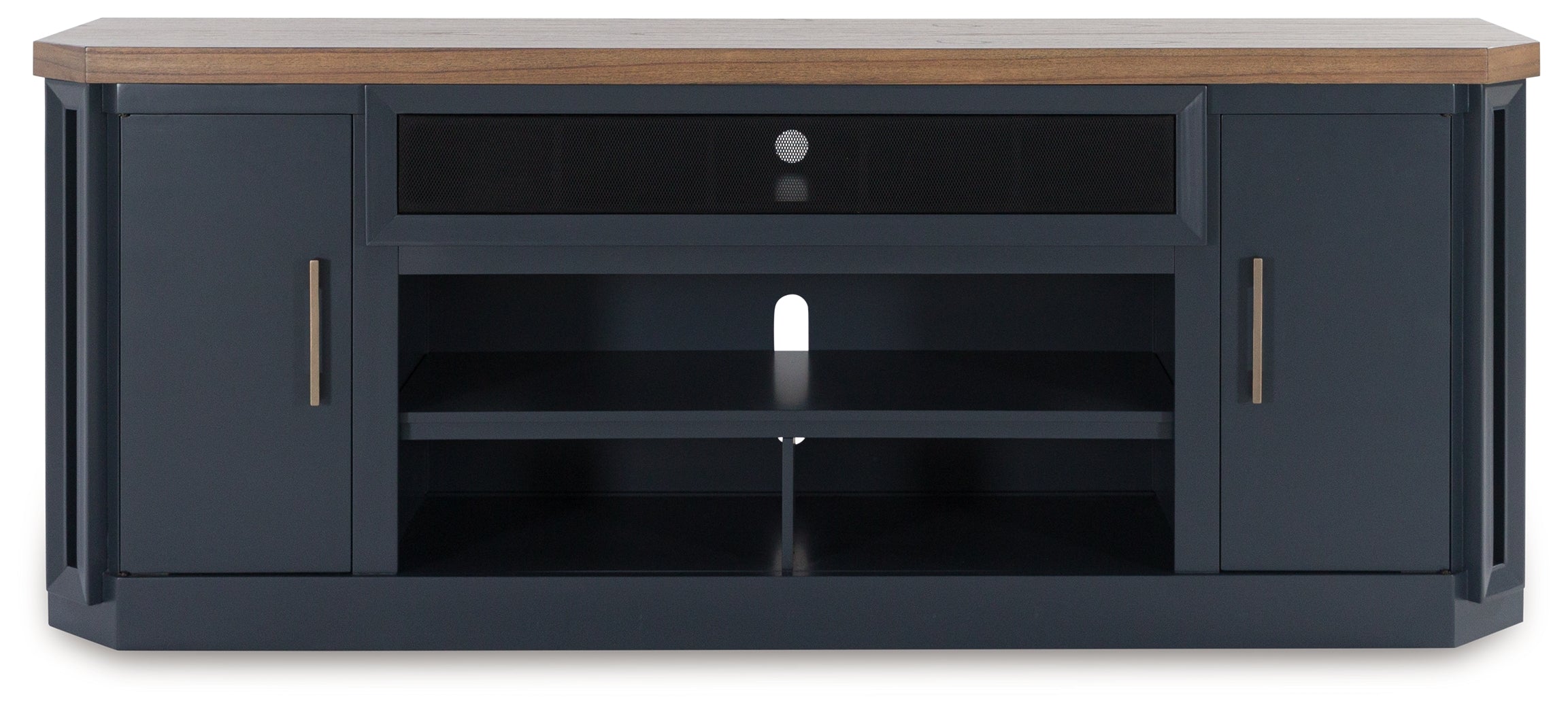 LANDOCKEN Brown/Blue 83" TV Stand - W402-68 - Bien Home Furniture & Electronics