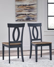 Landocken Brown/Blue Dining Chair, Set of 2 - D502-01 - Bien Home Furniture & Electronics