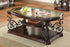Laney Deep Merlot/Clear Coffee Table - 702448 - Bien Home Furniture & Electronics