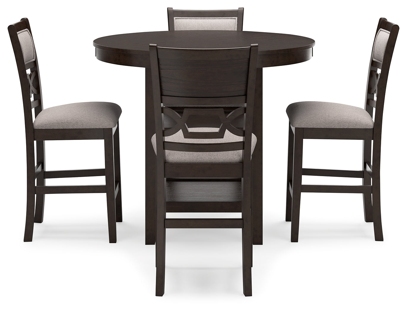 Langwest Brown Counter Height Dining Table and 4 Barstools (Set of 5) - D422-223 - Bien Home Furniture & Electronics