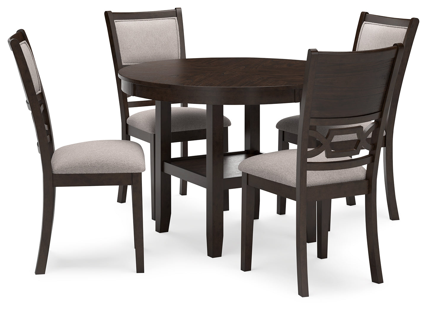 Langwest Brown Dining Table and 4 Chairs (Set of 5) - D422-225 - Bien Home Furniture &amp; Electronics