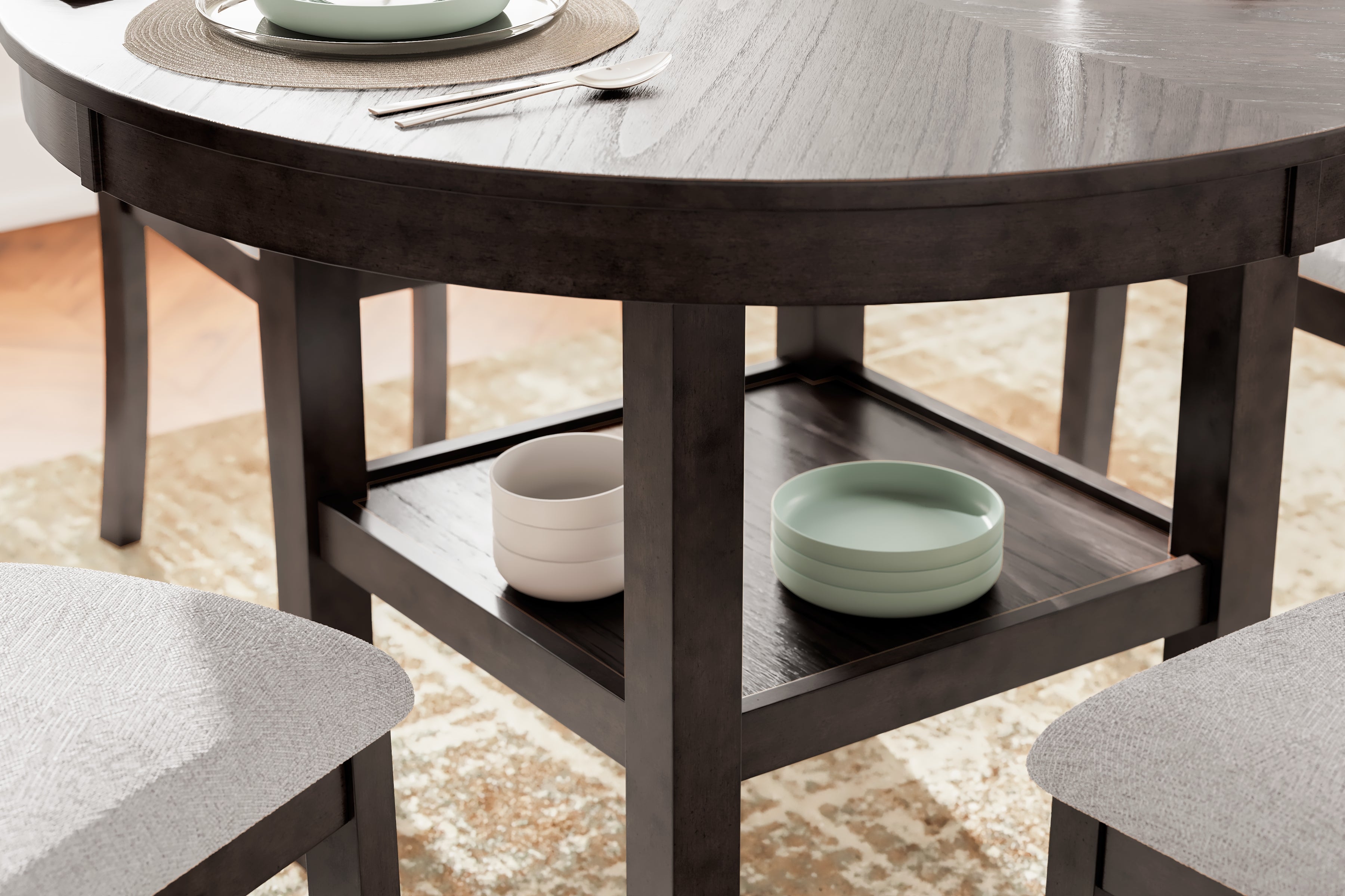 Langwest Brown Dining Table and 4 Chairs (Set of 5) - D422-225 - Bien Home Furniture & Electronics