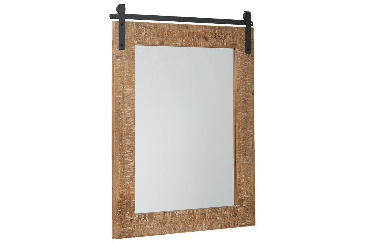 Lanie Antique Brown Accent Mirror - A8010223 - Bien Home Furniture &amp; Electronics