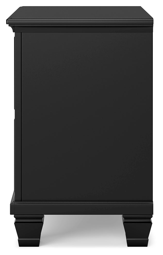 Lanolee Black Nightstand - B687-92 - Bien Home Furniture & Electronics