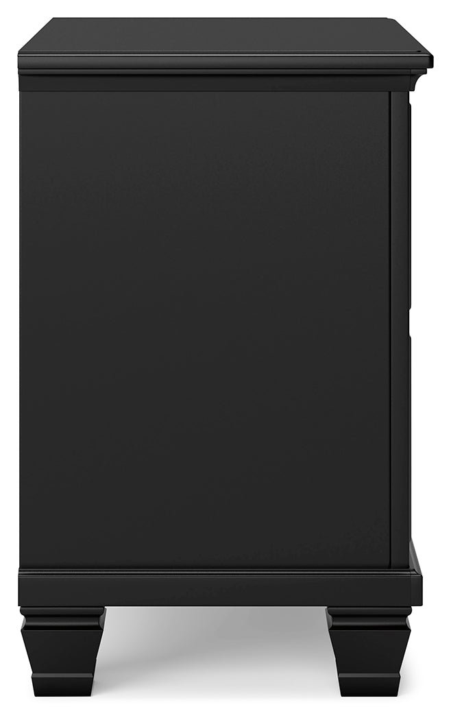 Lanolee Black Nightstand - B687-92 - Bien Home Furniture & Electronics