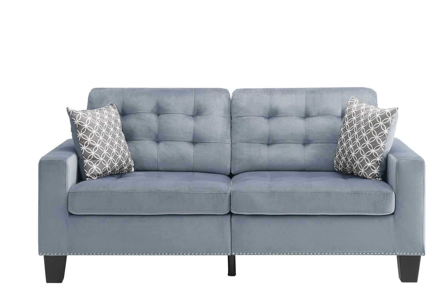Lantana Gray Living Room Set - SET | 9957NGY-3 | 9957NGY-2 - Bien Home Furniture &amp; Electronics