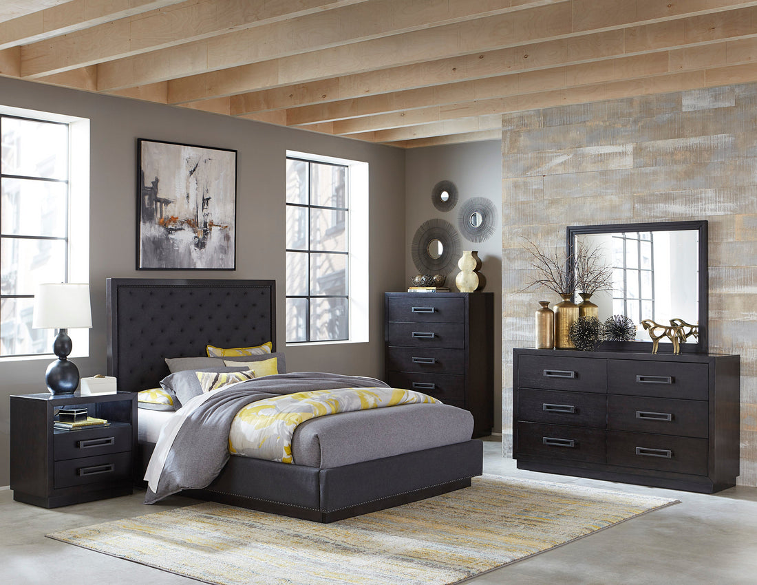 Larchmont Charcoal Eastern King Bed - 5424K-1EK* - Bien Home Furniture &amp; Electronics