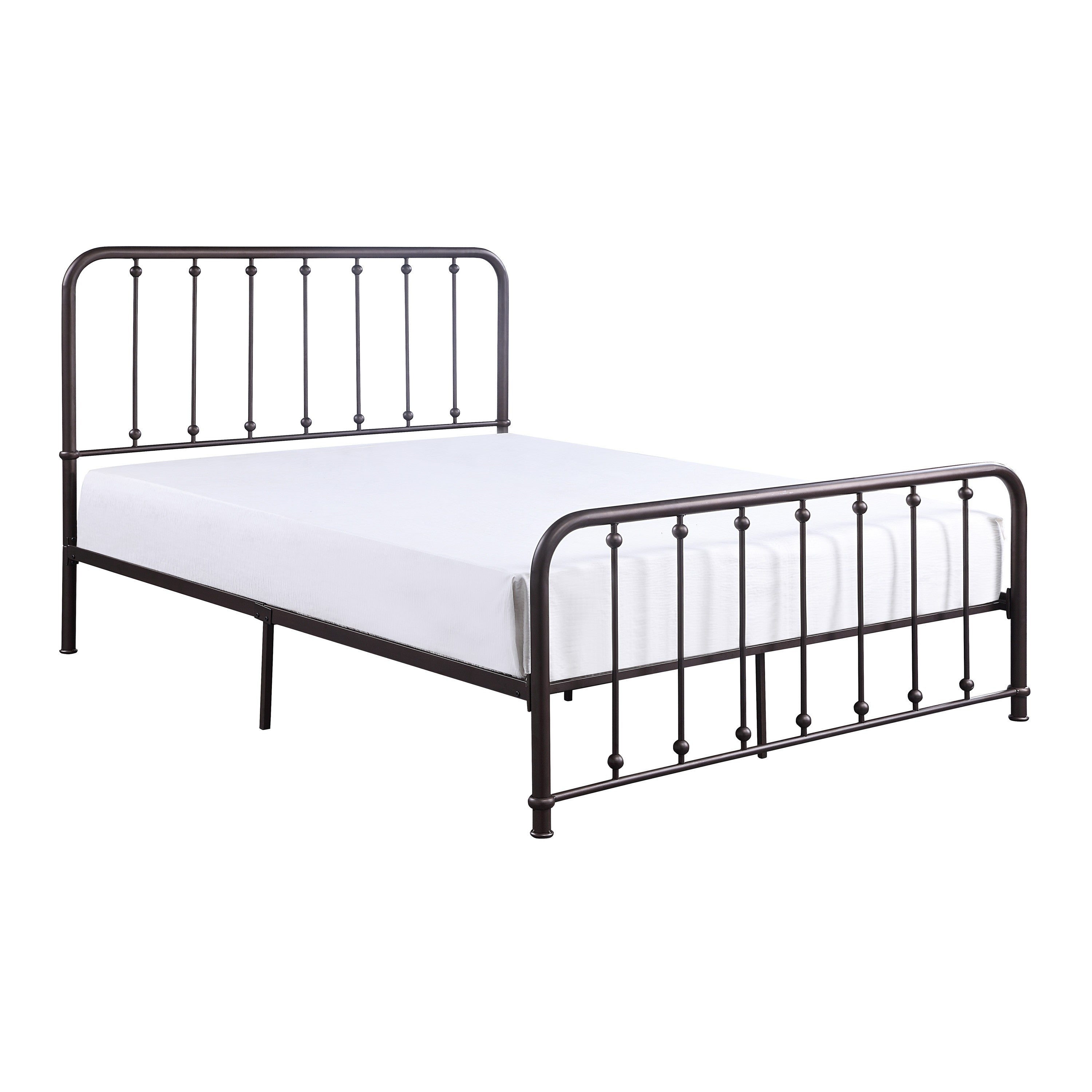 Larkspur Antique Bronze Full Metal Platform Bed - 1638F-1 - Bien Home Furniture & Electronics