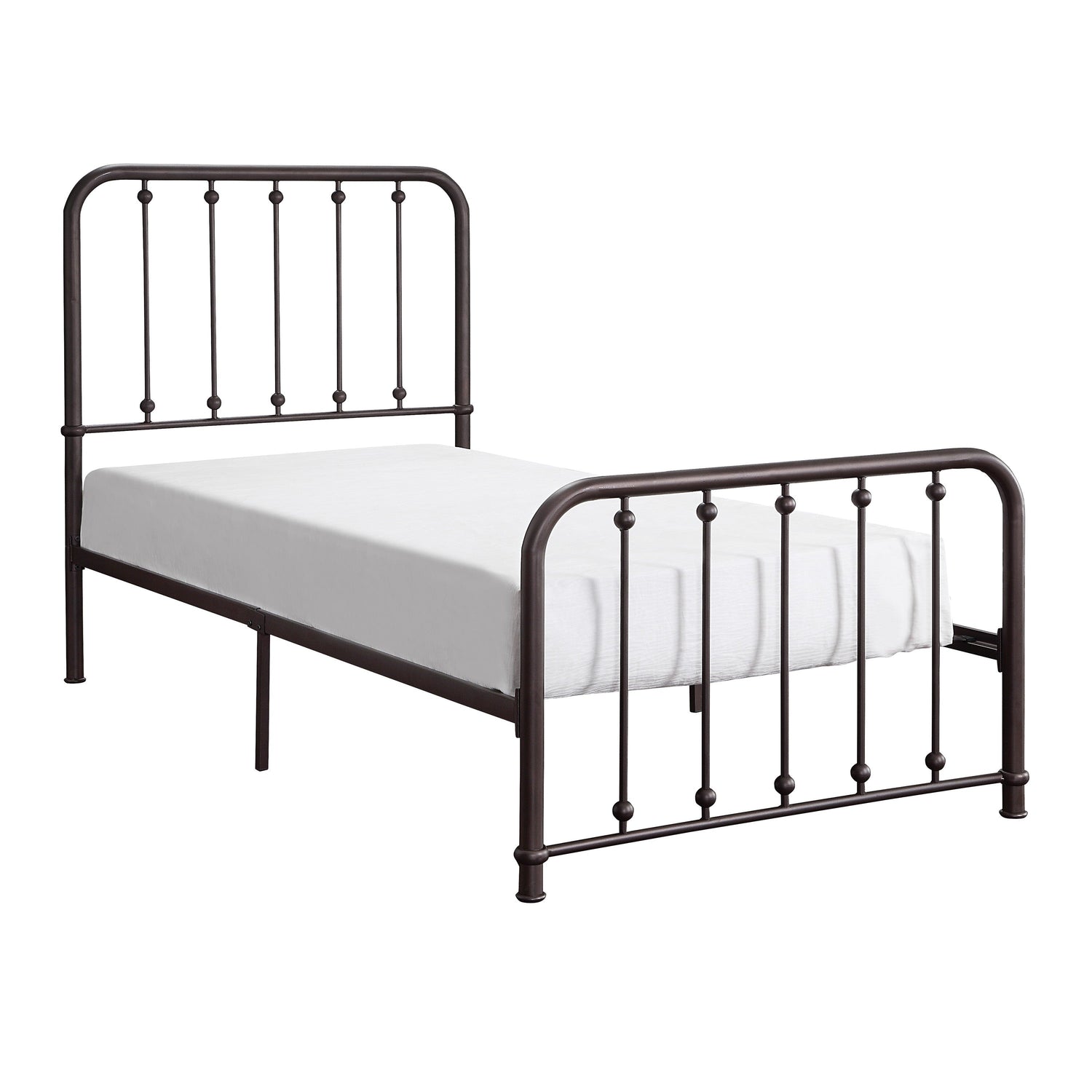 Larkspur Antique Bronze Twin Metal Platform Bed - 1638T-1 - Bien Home Furniture & Electronics