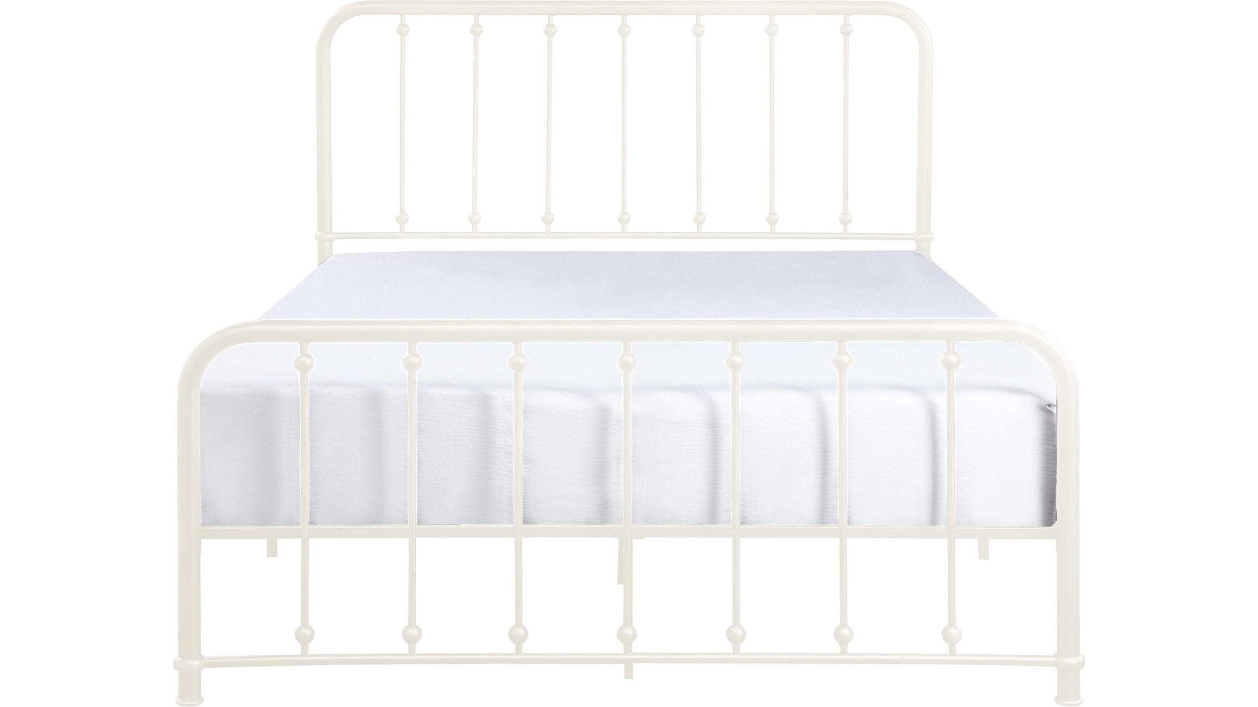 Larkspur White Queen Metal Platform Bed - 1638W-1 - Bien Home Furniture & Electronics
