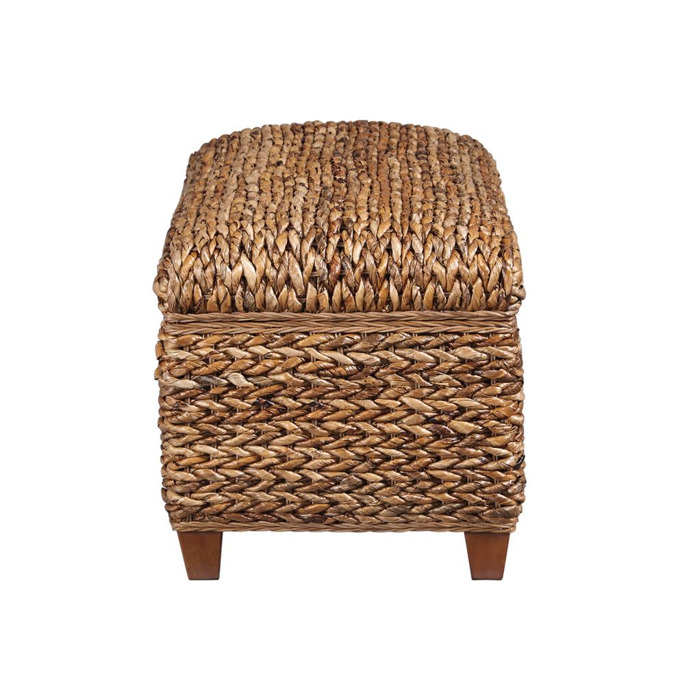 Laughton Hand-Woven Storage Trunk Amber - 500215 - Bien Home Furniture & Electronics
