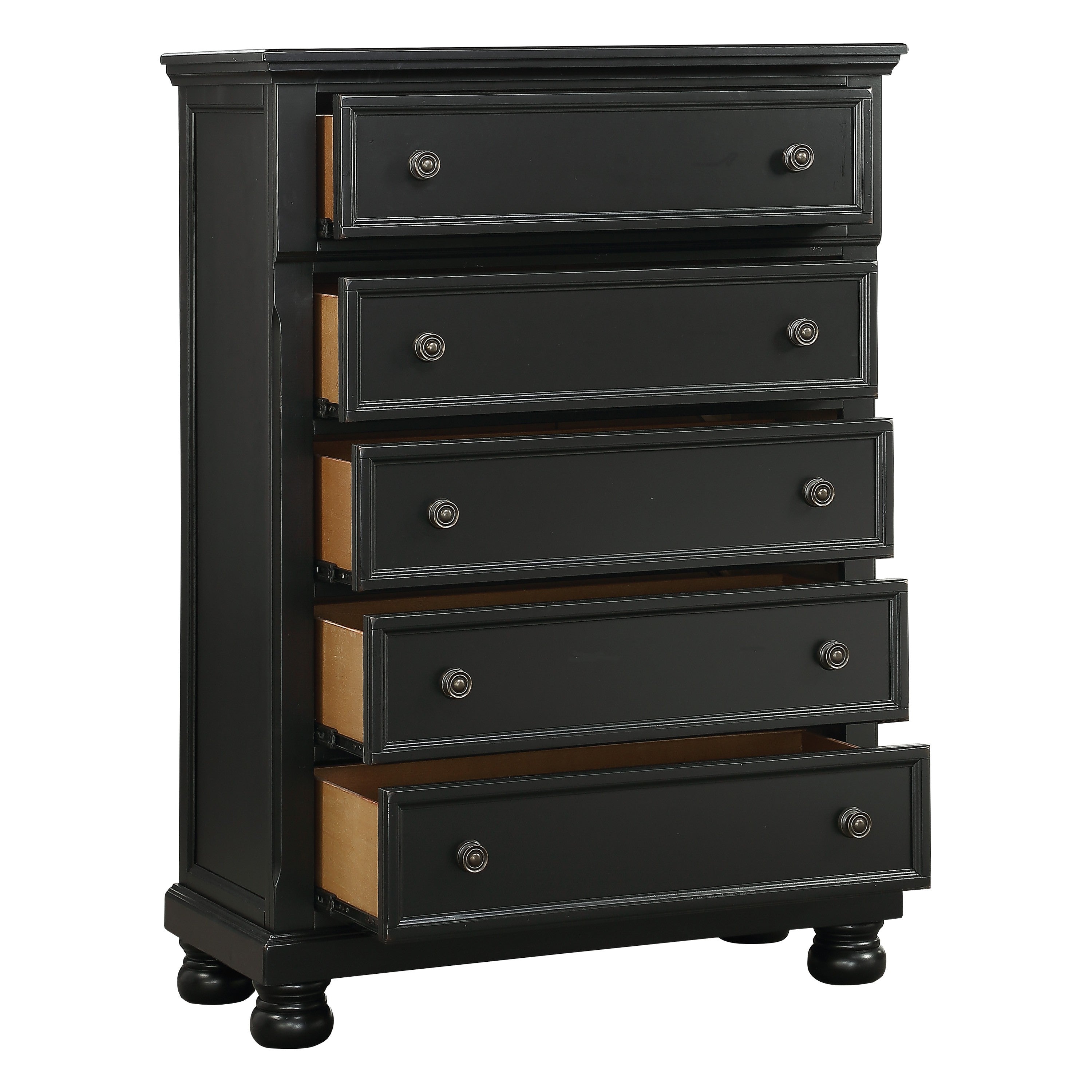 Laurelin Black Chest - 1714BK-9 - Bien Home Furniture & Electronics
