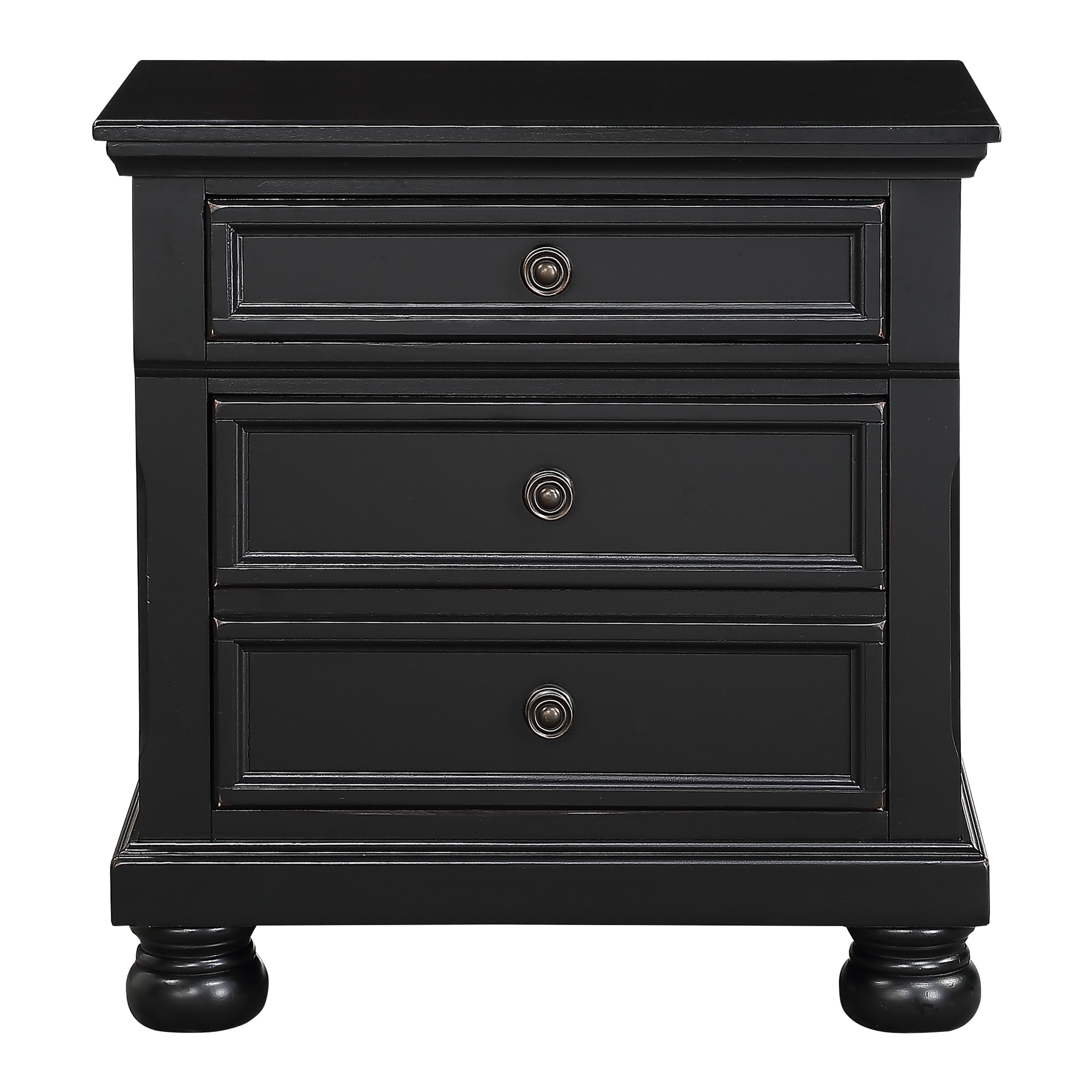 Laurelin Black Nightstand - 1714BK-4 - Bien Home Furniture & Electronics