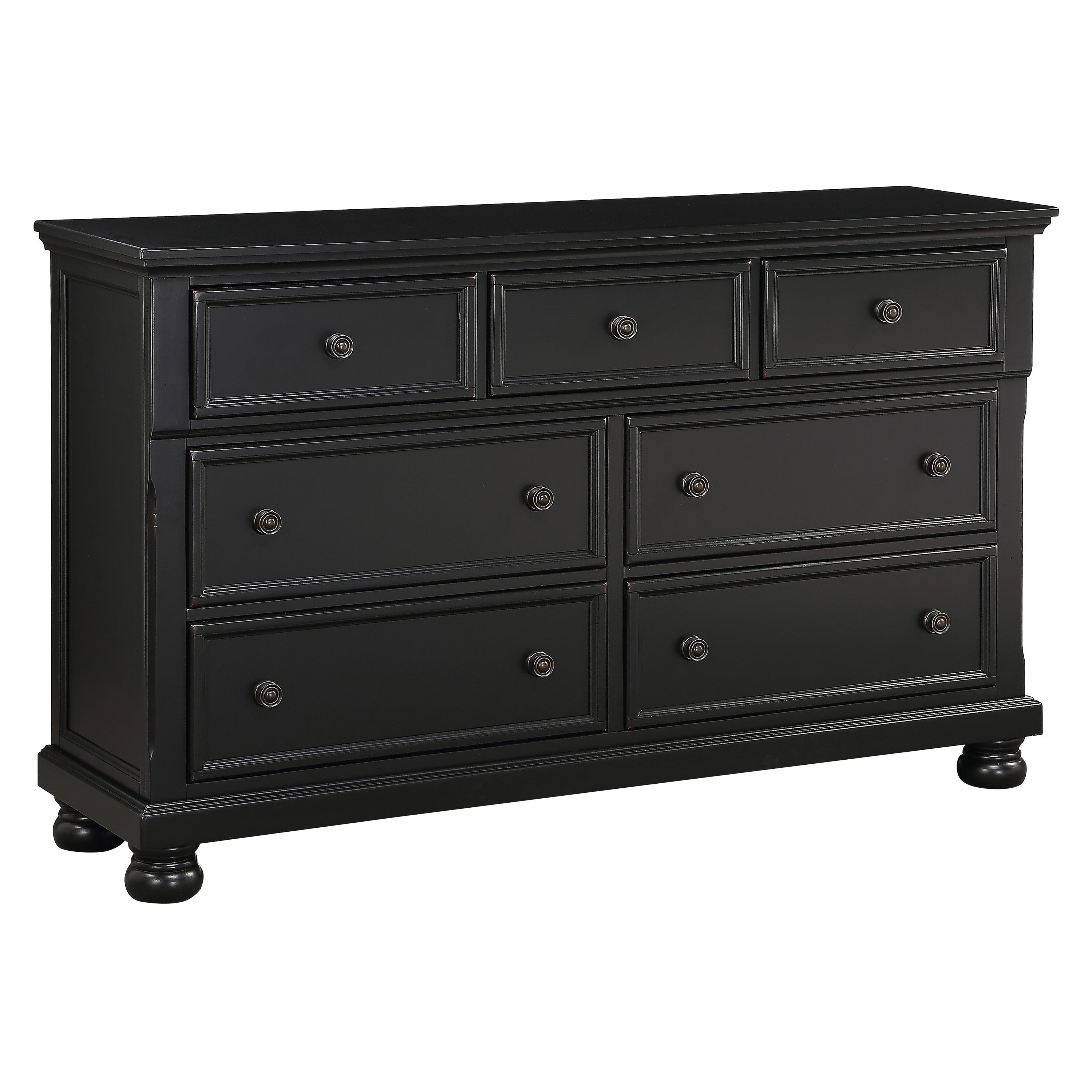 Laurelin Black Sleigh Storage Platform Bedroom Set - SET | 1714BK-3 | 1714BK-5 | 1714BK-6 | 1714BK-4 | 1714BK-9 | 1714KBK-1 | 1714KBK-2 - Bien Home Furniture & Electronics