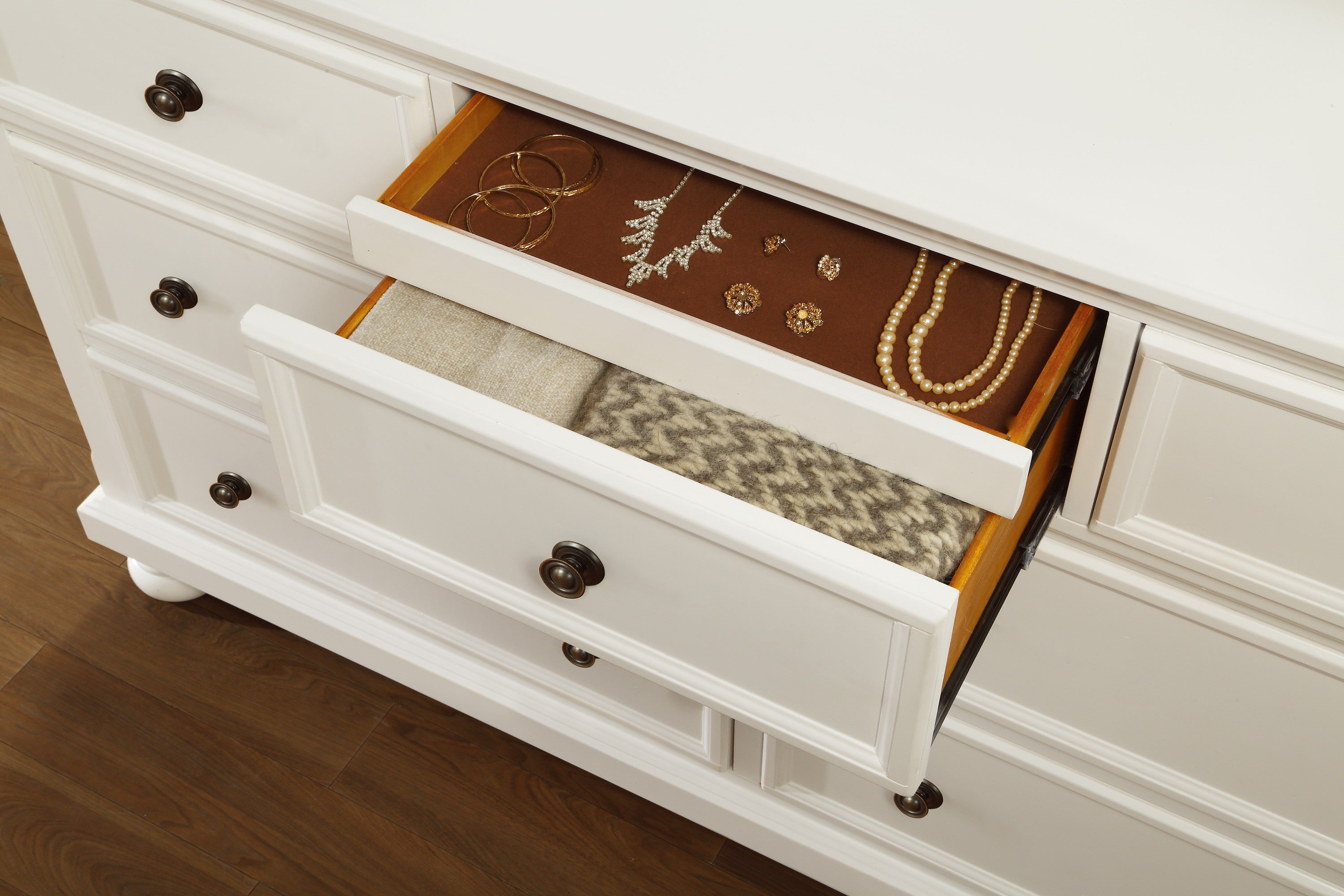 Laurelin White Dresser - 1714W-5 - Bien Home Furniture & Electronics