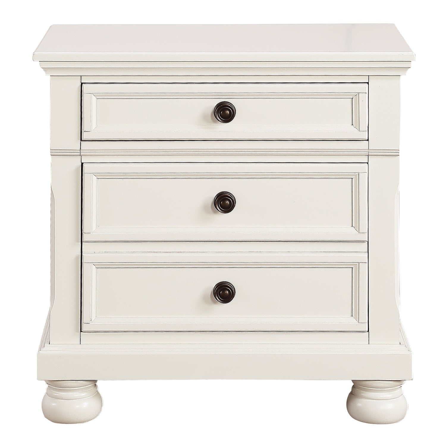 Laurelin White Nightstand - 1714W-4 - Bien Home Furniture & Electronics
