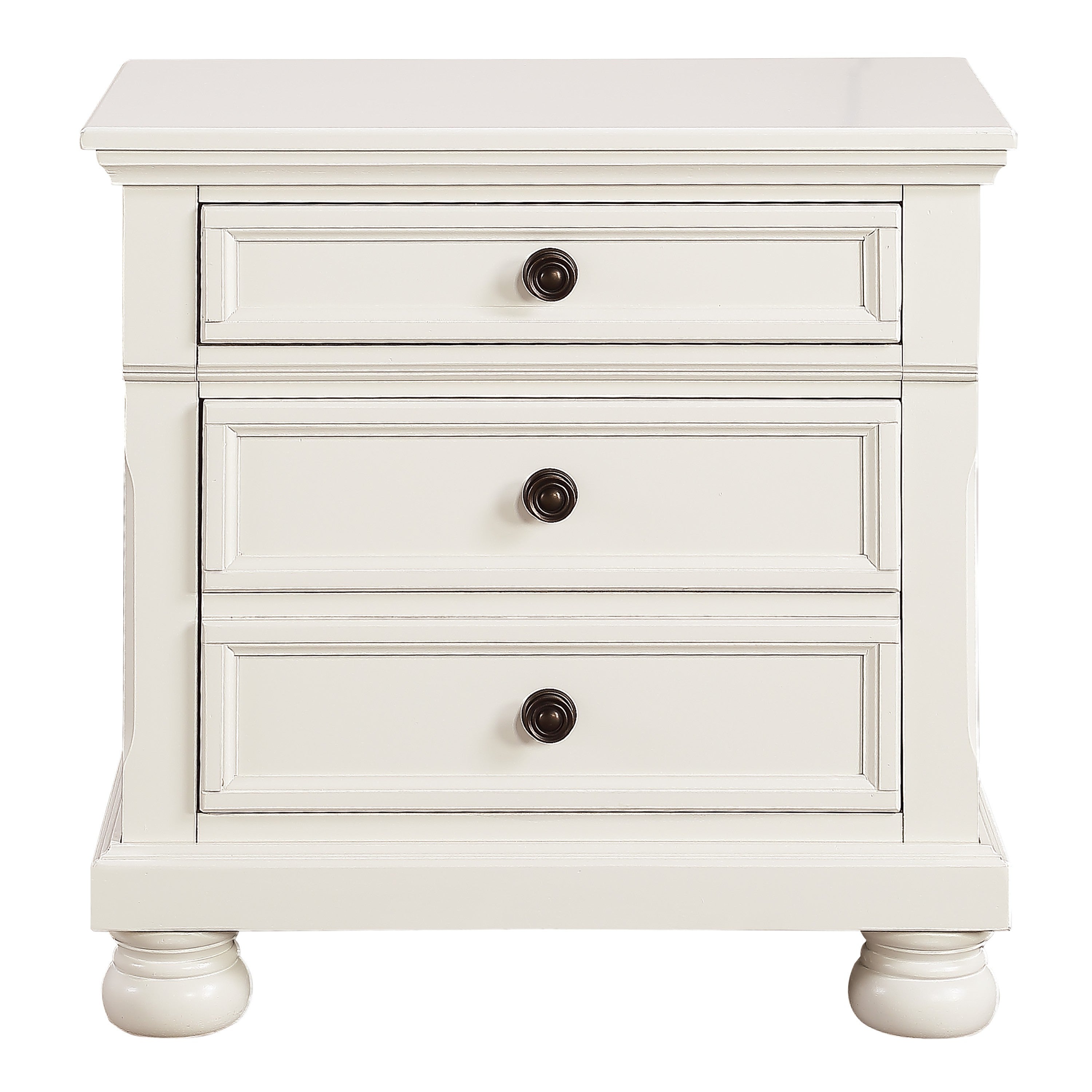 Laurelin White Nightstand - 1714W-4 - Bien Home Furniture & Electronics