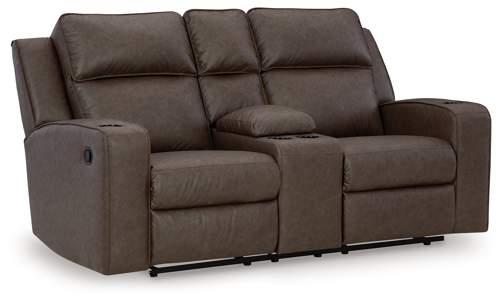 Lavenhorne Granite Reclining Loveseat with Console - 6330694 - Bien Home Furniture & Electronics