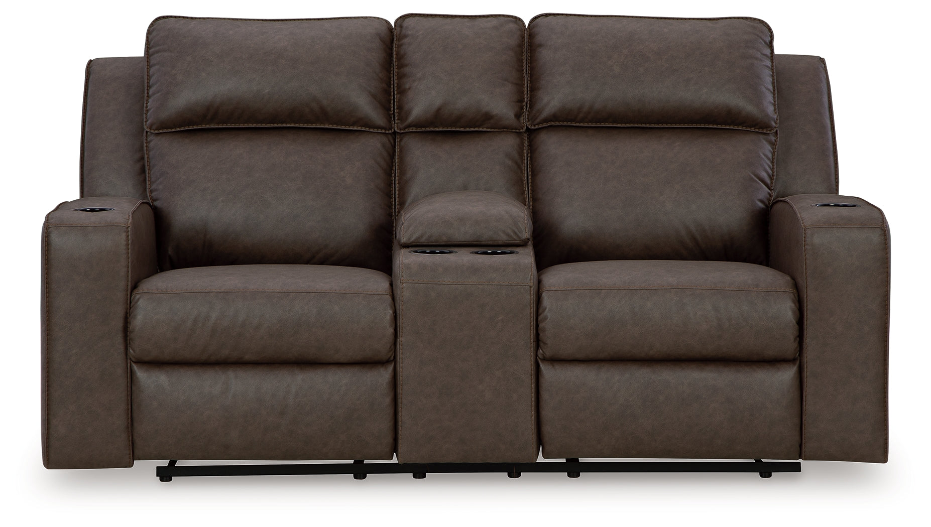 Lavenhorne Granite Reclining Loveseat with Console - 6330694 - Bien Home Furniture & Electronics