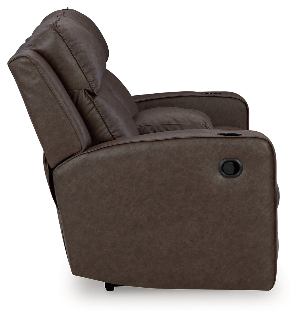 Lavenhorne Granite Reclining Loveseat with Console - 6330694 - Bien Home Furniture & Electronics