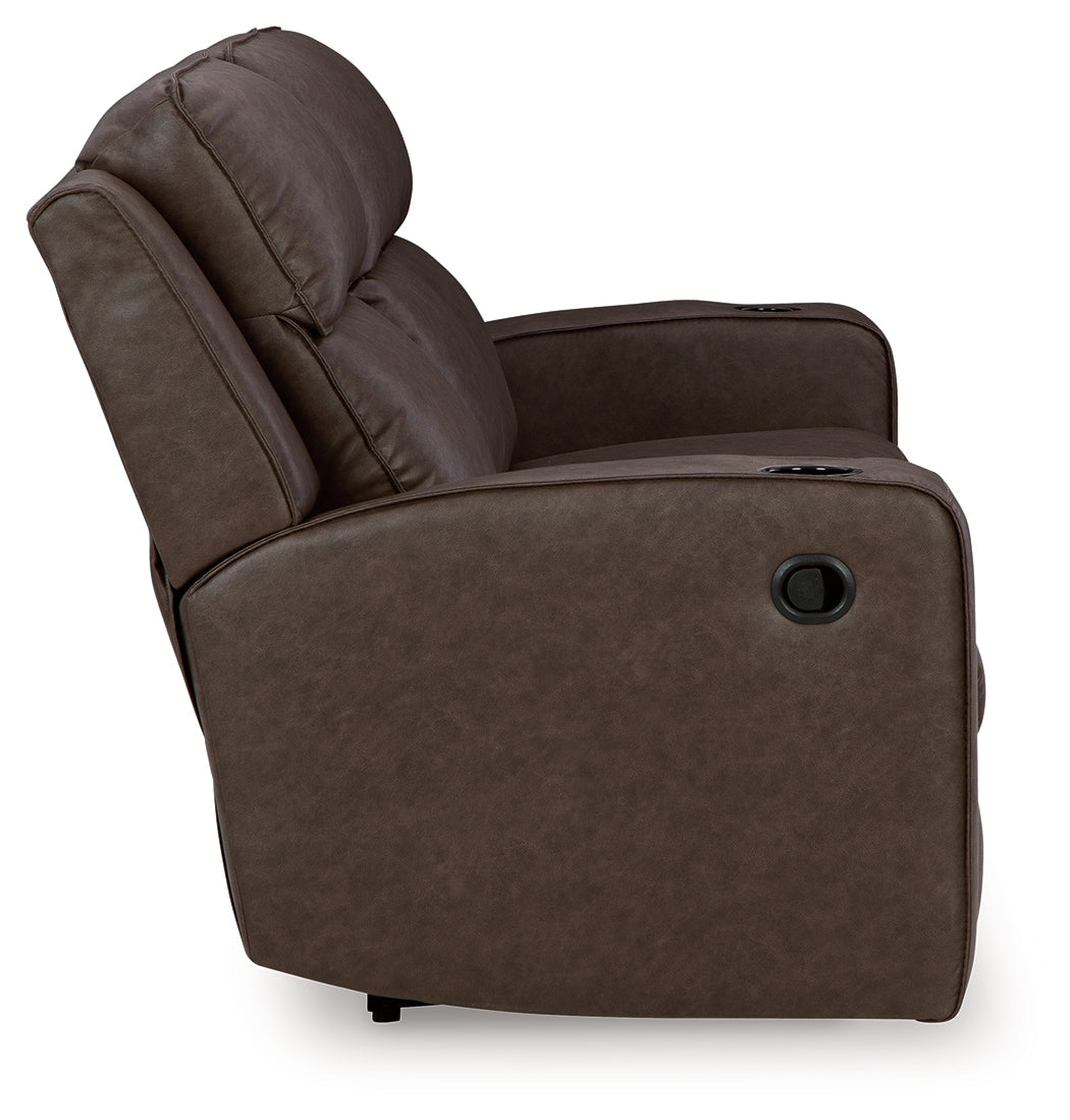 Lavenhorne Granite Reclining Sofa with Drop Down Table - 6330689 - Bien Home Furniture & Electronics