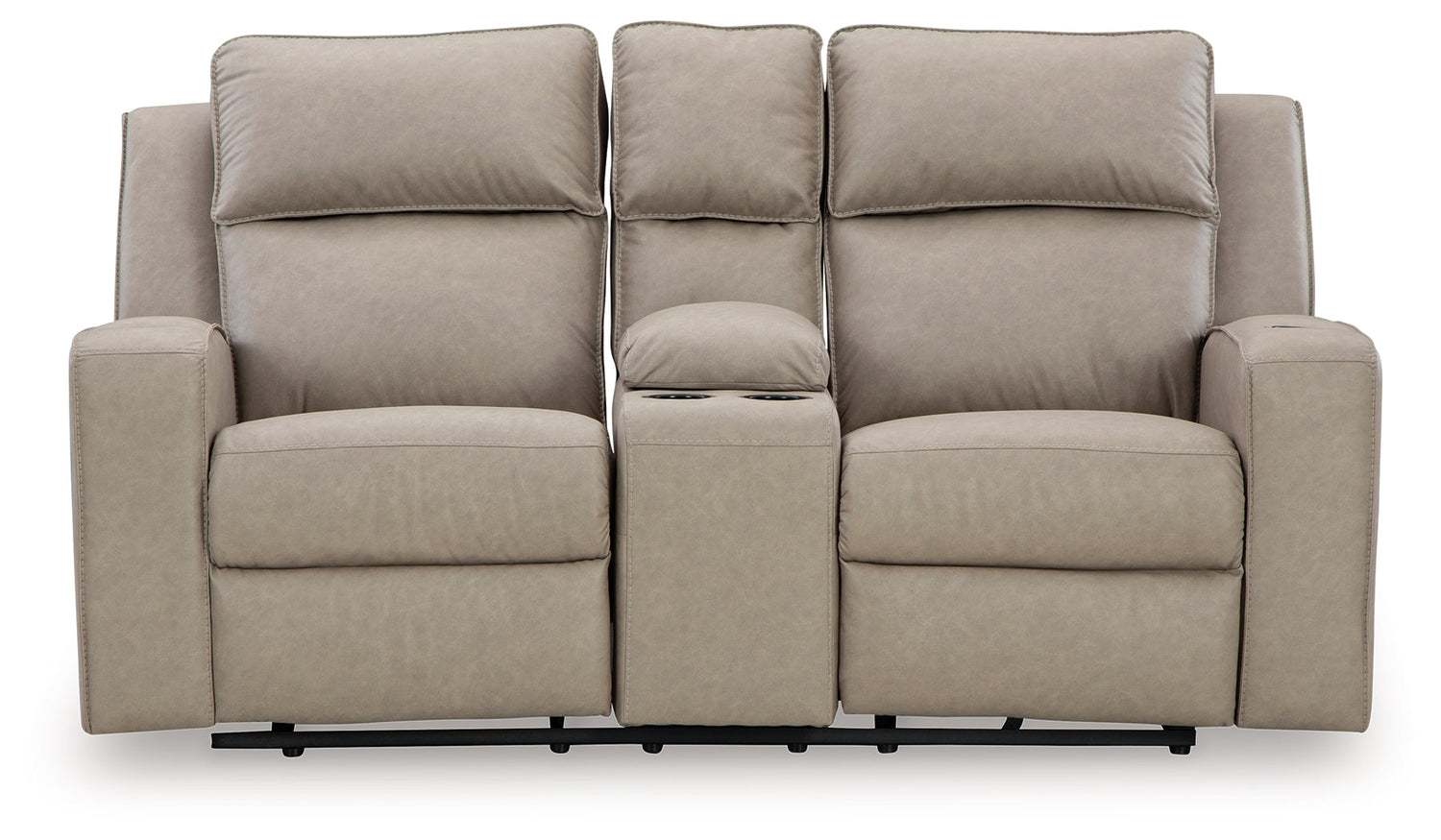Lavenhorne Pebble Reclining Loveseat with Console - 6330794 - Bien Home Furniture & Electronics