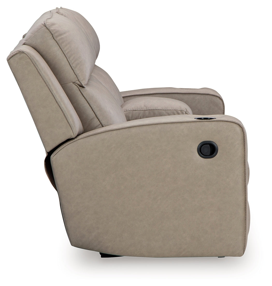Lavenhorne Pebble Reclining Loveseat with Console - 6330794 - Bien Home Furniture & Electronics