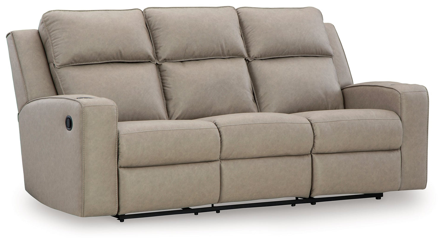 Lavenhorne Pebble Reclining Sofa with Drop Down Table - 6330789 - Bien Home Furniture & Electronics