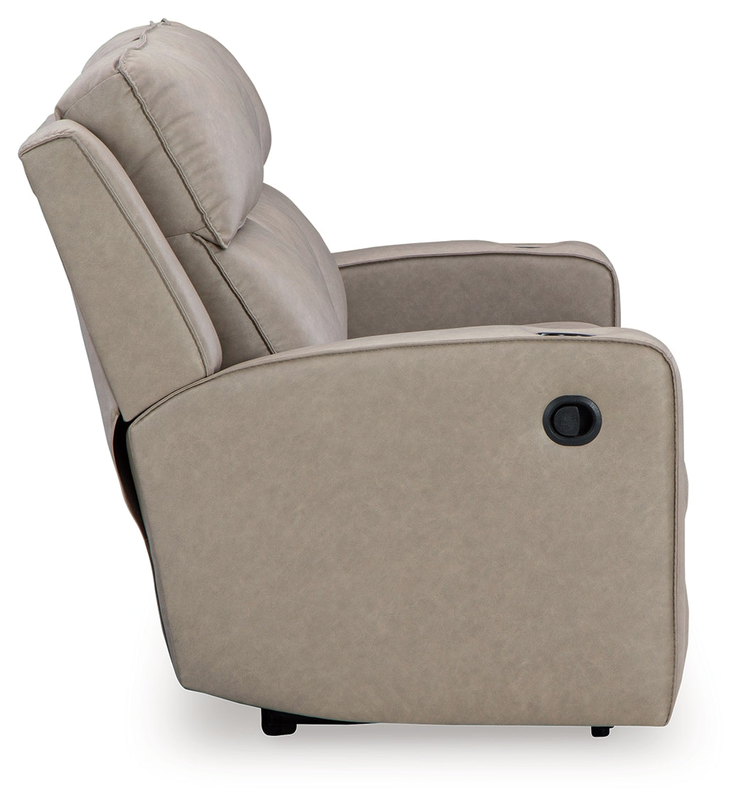 Lavenhorne Pebble Reclining Sofa with Drop Down Table - 6330789 - Bien Home Furniture & Electronics