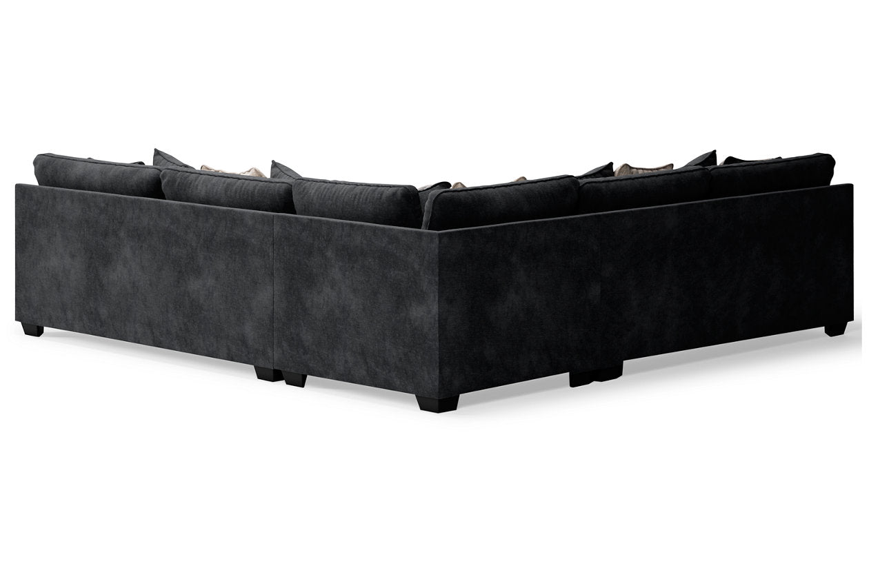 Lavernett Charcoal 3-Piece Sectional - SET | 5960366 | 5960367 | 5960377 - Bien Home Furniture & Electronics