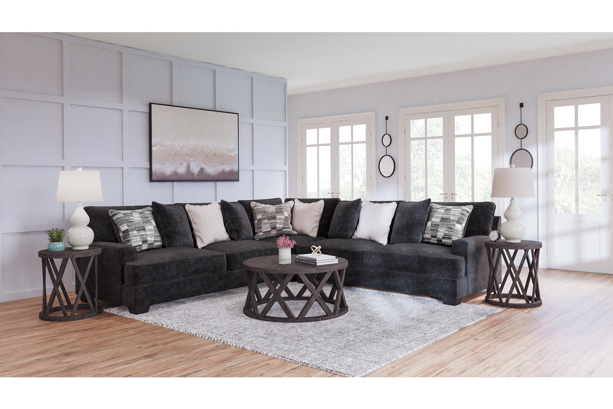 Lavernett Charcoal 3-Piece Sectional - SET | 5960366 | 5960367 | 5960377 - Bien Home Furniture & Electronics