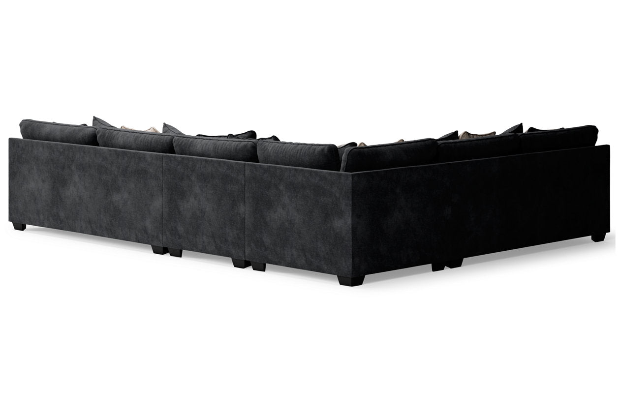 Lavernett Charcoal 4-Piece Sectional - SET | 5960366 | 5960367 | 5960377 | 5960346 - Bien Home Furniture & Electronics