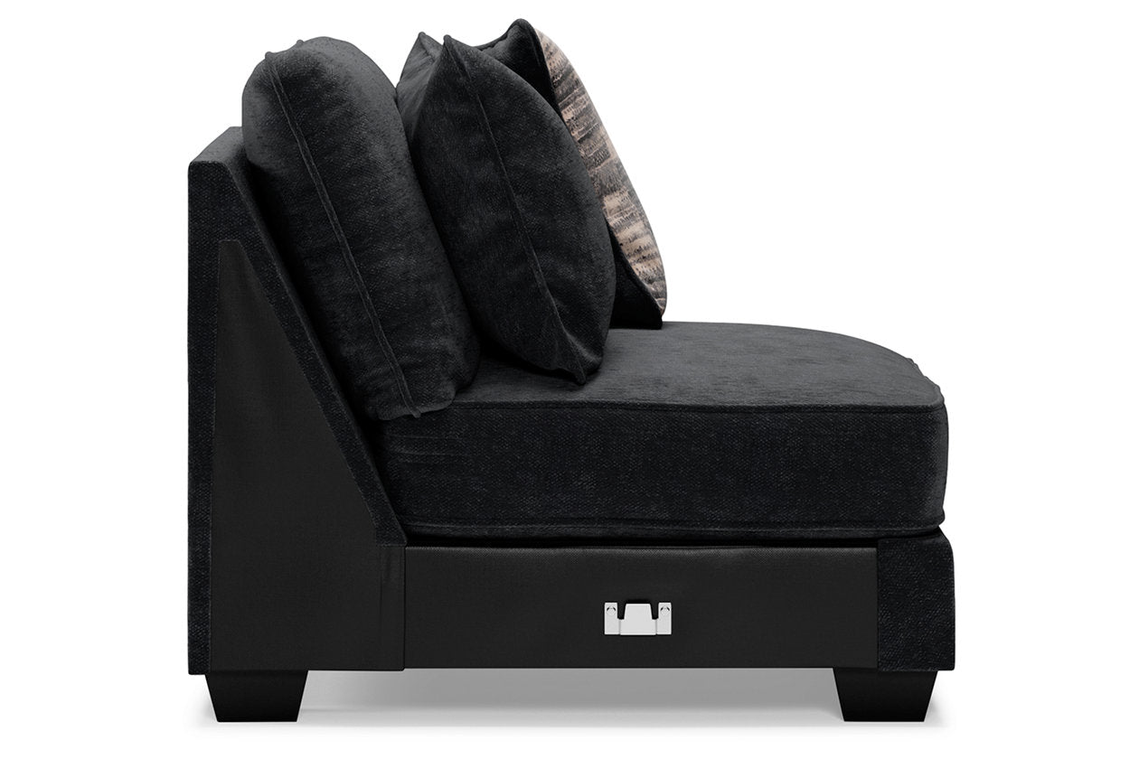 Lavernett Charcoal Armless Chair - 5960346 - Bien Home Furniture & Electronics