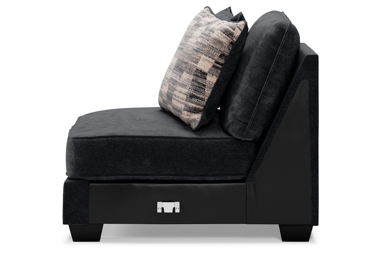 Lavernett Charcoal Armless Chair - 5960346 - Bien Home Furniture & Electronics