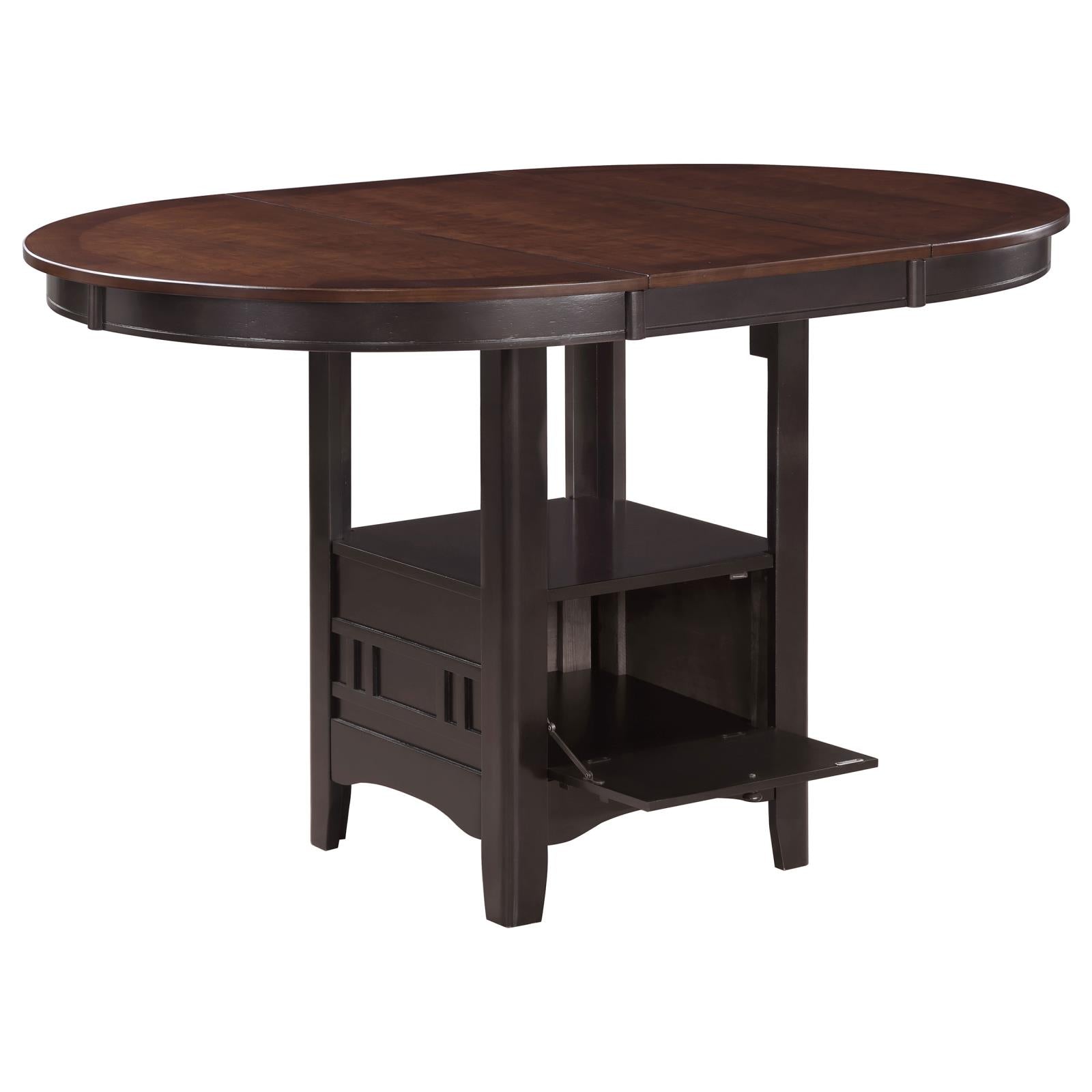 Lavon 5-Piece Counter Height Dining Room Set Light Chestnut/Espresso - 105278-S5 - Bien Home Furniture & Electronics