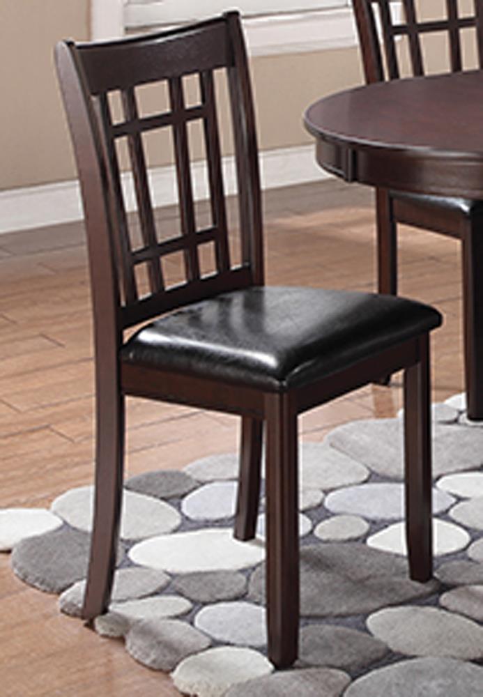 Lavon Espresso/Black Padded Dining Side Chairs, Set of 2 - 102672 - Bien Home Furniture & Electronics