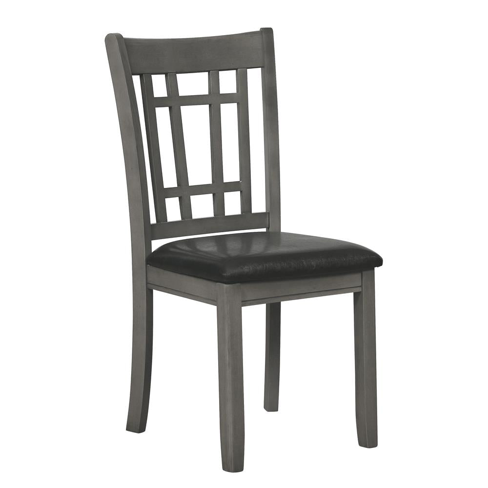 Lavon Espresso/Medium Gray Padded Dining Side Chairs, Set of 2 - 108212 - Bien Home Furniture &amp; Electronics
