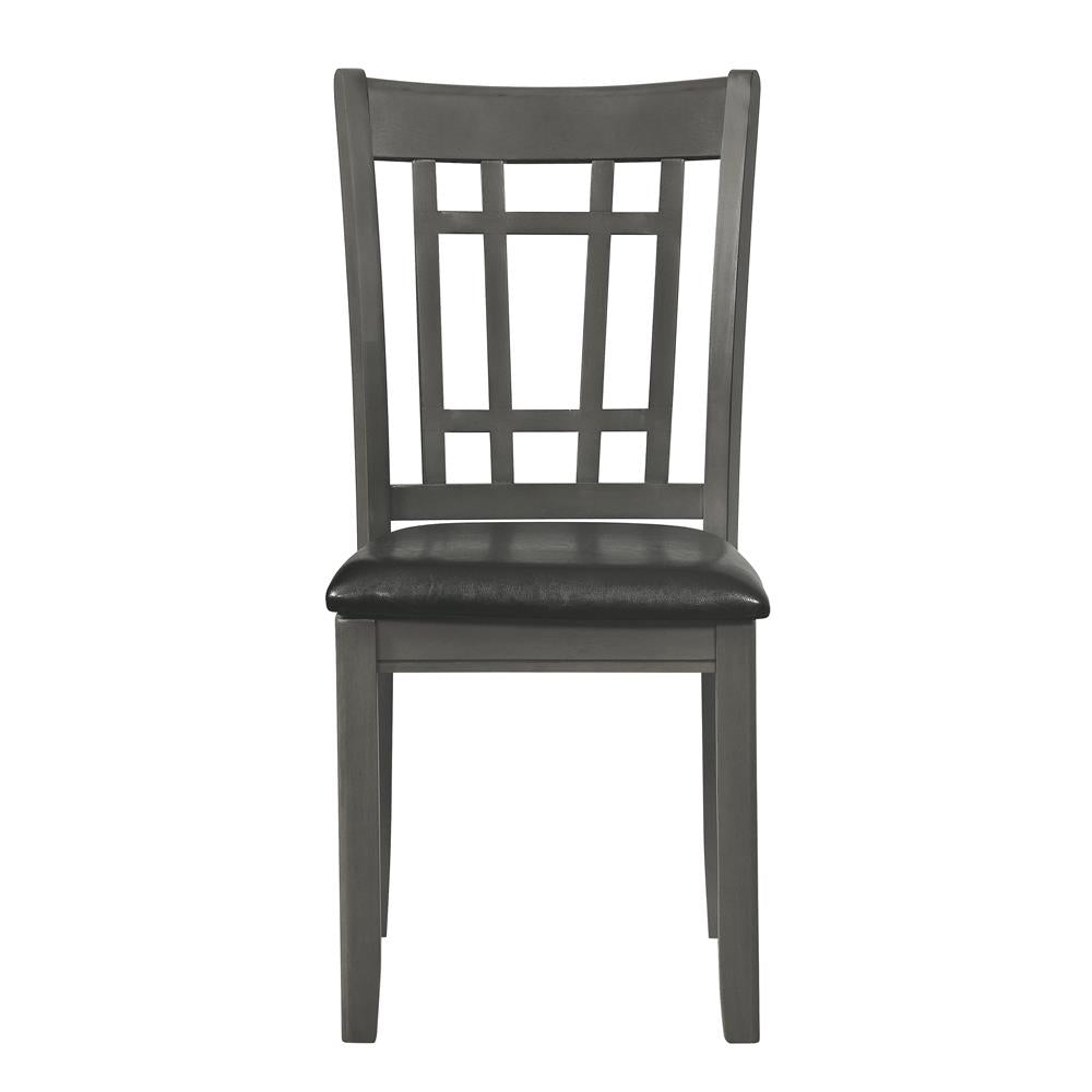 Lavon Espresso/Medium Gray Padded Dining Side Chairs, Set of 2 - 108212 - Bien Home Furniture & Electronics