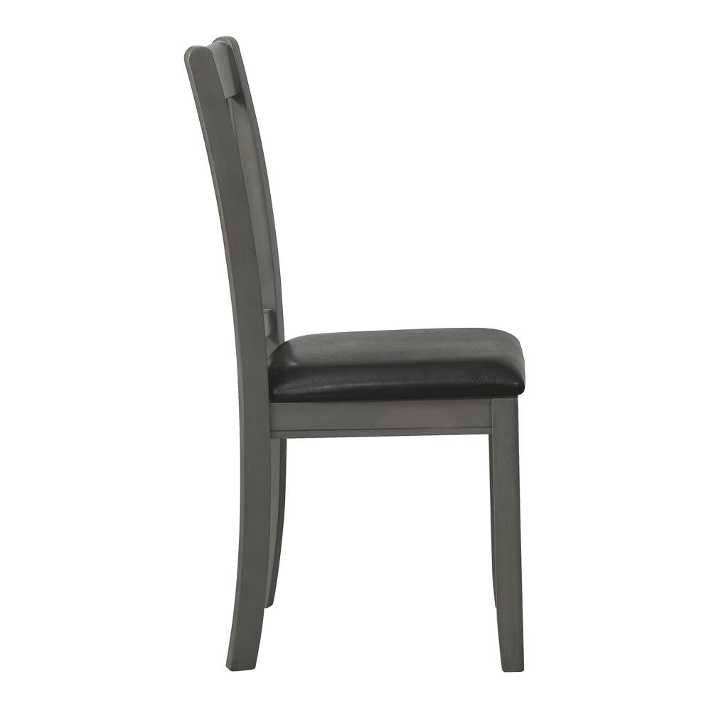 Lavon Espresso/Medium Gray Padded Dining Side Chairs, Set of 2 - 108212 - Bien Home Furniture & Electronics